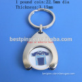 wholesale suppliers metal shopping cart coin keychain